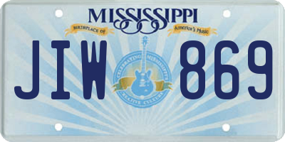 MS license plate JIW869