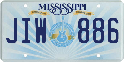 MS license plate JIW886