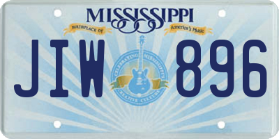 MS license plate JIW896