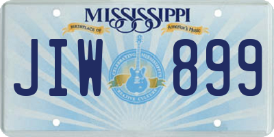 MS license plate JIW899