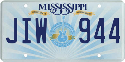 MS license plate JIW944
