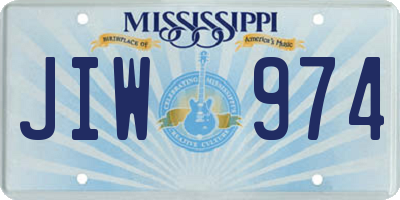 MS license plate JIW974