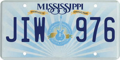 MS license plate JIW976