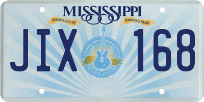 MS license plate JIX168