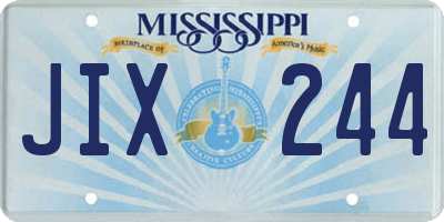 MS license plate JIX244