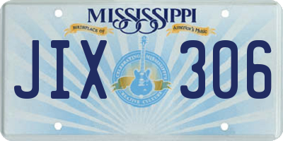 MS license plate JIX306