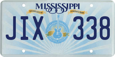MS license plate JIX338