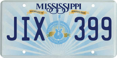 MS license plate JIX399