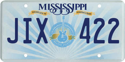 MS license plate JIX422