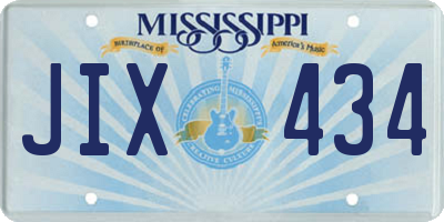 MS license plate JIX434