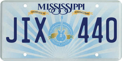 MS license plate JIX440
