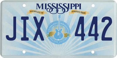 MS license plate JIX442