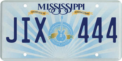 MS license plate JIX444