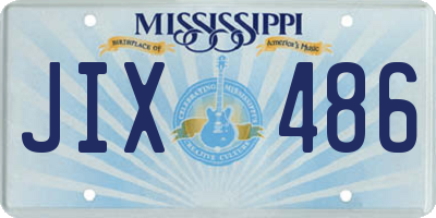 MS license plate JIX486