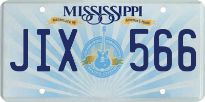 MS license plate JIX566
