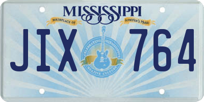 MS license plate JIX764