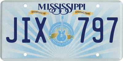 MS license plate JIX797