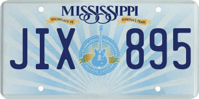 MS license plate JIX895