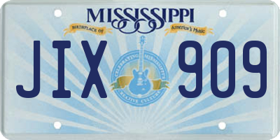 MS license plate JIX909