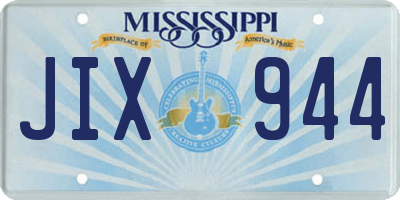 MS license plate JIX944