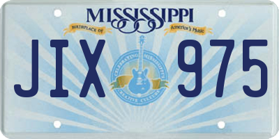 MS license plate JIX975