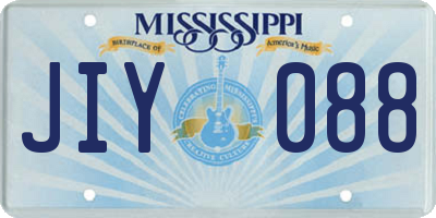 MS license plate JIY088