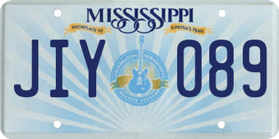MS license plate JIY089