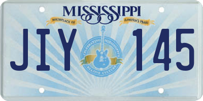 MS license plate JIY145