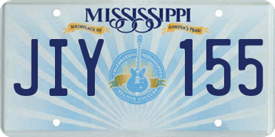 MS license plate JIY155
