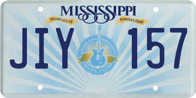 MS license plate JIY157