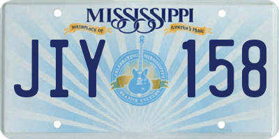 MS license plate JIY158