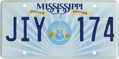 MS license plate JIY174