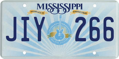 MS license plate JIY266