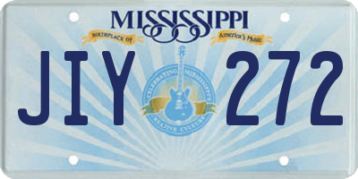 MS license plate JIY272