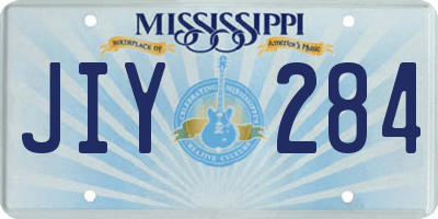 MS license plate JIY284