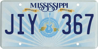 MS license plate JIY367