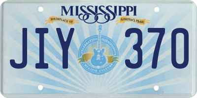MS license plate JIY370