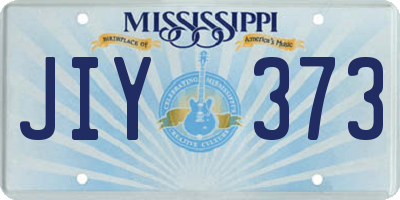 MS license plate JIY373