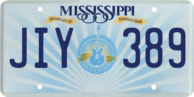 MS license plate JIY389