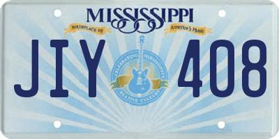 MS license plate JIY408