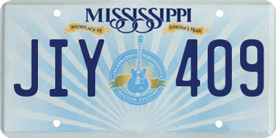 MS license plate JIY409