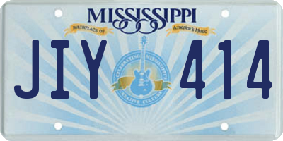 MS license plate JIY414