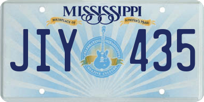 MS license plate JIY435