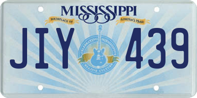 MS license plate JIY439