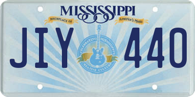 MS license plate JIY440