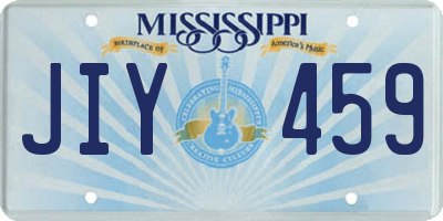 MS license plate JIY459