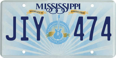MS license plate JIY474