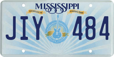 MS license plate JIY484