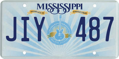 MS license plate JIY487