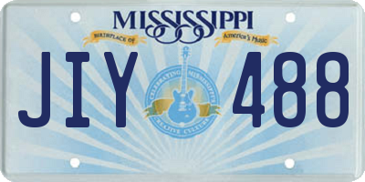 MS license plate JIY488